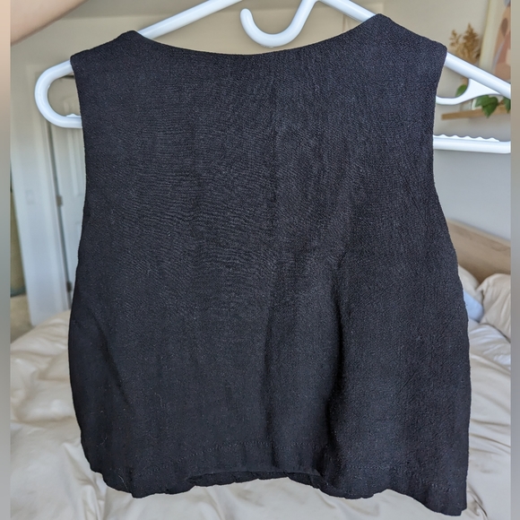 Linen Square Neck Tank - Picture 2 of 2